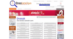Desktop Screenshot of orvoskatalogus.hu